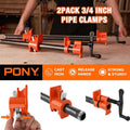 PONY 2-Pack Pipe Clamp 52 Wood Gluing Fixture by PONY