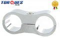 An-10 20MM I.d Silver Aluminium Rubber Lined Cushioned Tubing Clamp