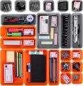 ValueMax 21PCS Desk Drawer Organizer Set Interlocking Stackable Storage Box Bins
