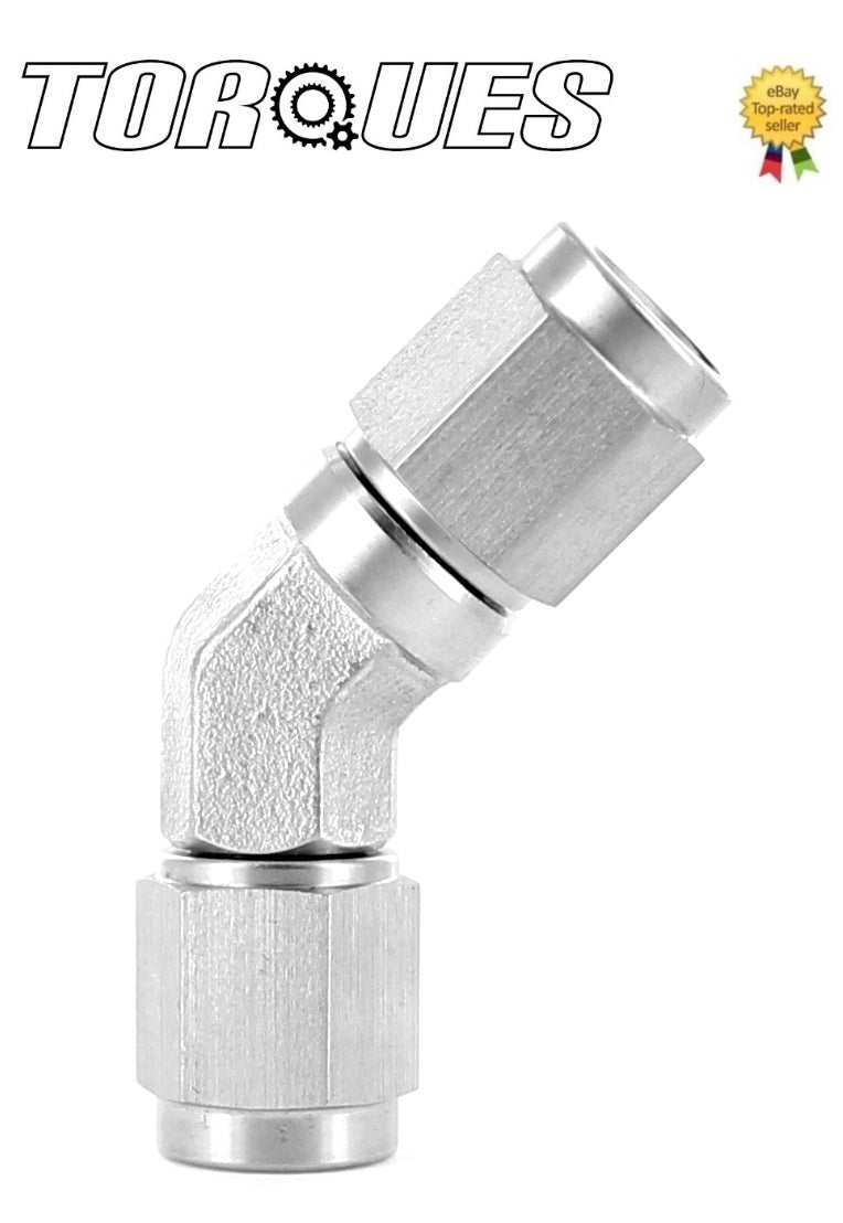 AN -3 (AN3 3AN) 45 degree Female to Female Adapter Fitting In