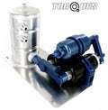 Twin Sytec OTP044 Fuel Pumps +HighFlow Filter Manifold Cradle Swirl