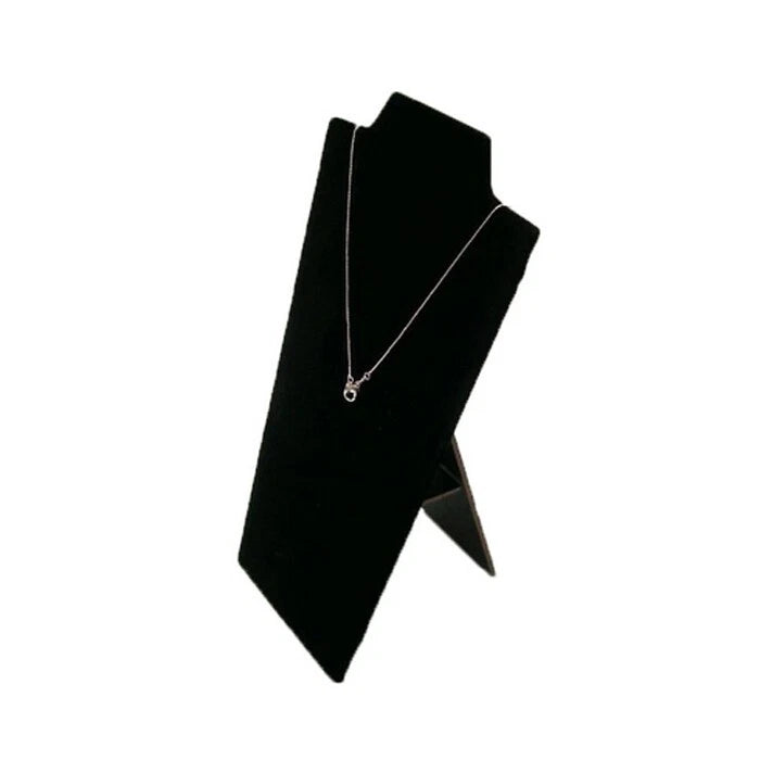 Necklace Easel Pad Black Velvet Display Holder Stand 8-1/2 Inch Height