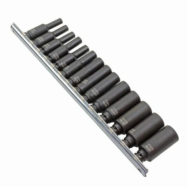 Us Pro Industrial 1/4" Drive Deep Impact Socket Set 4mm To 15mm 3479