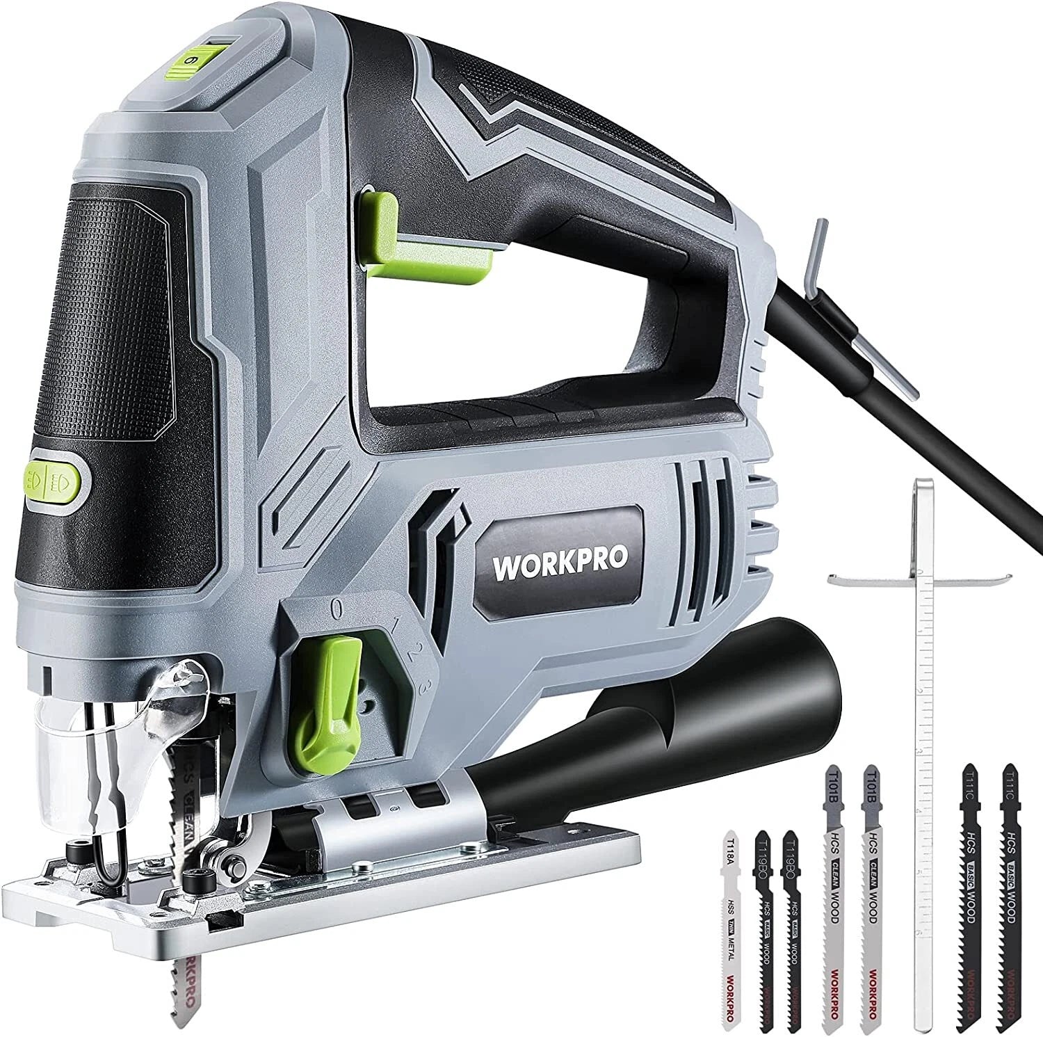 Workpro Jigsaw 6.5amp 850W Corded Electric 6 Variable Speeds ±45°
