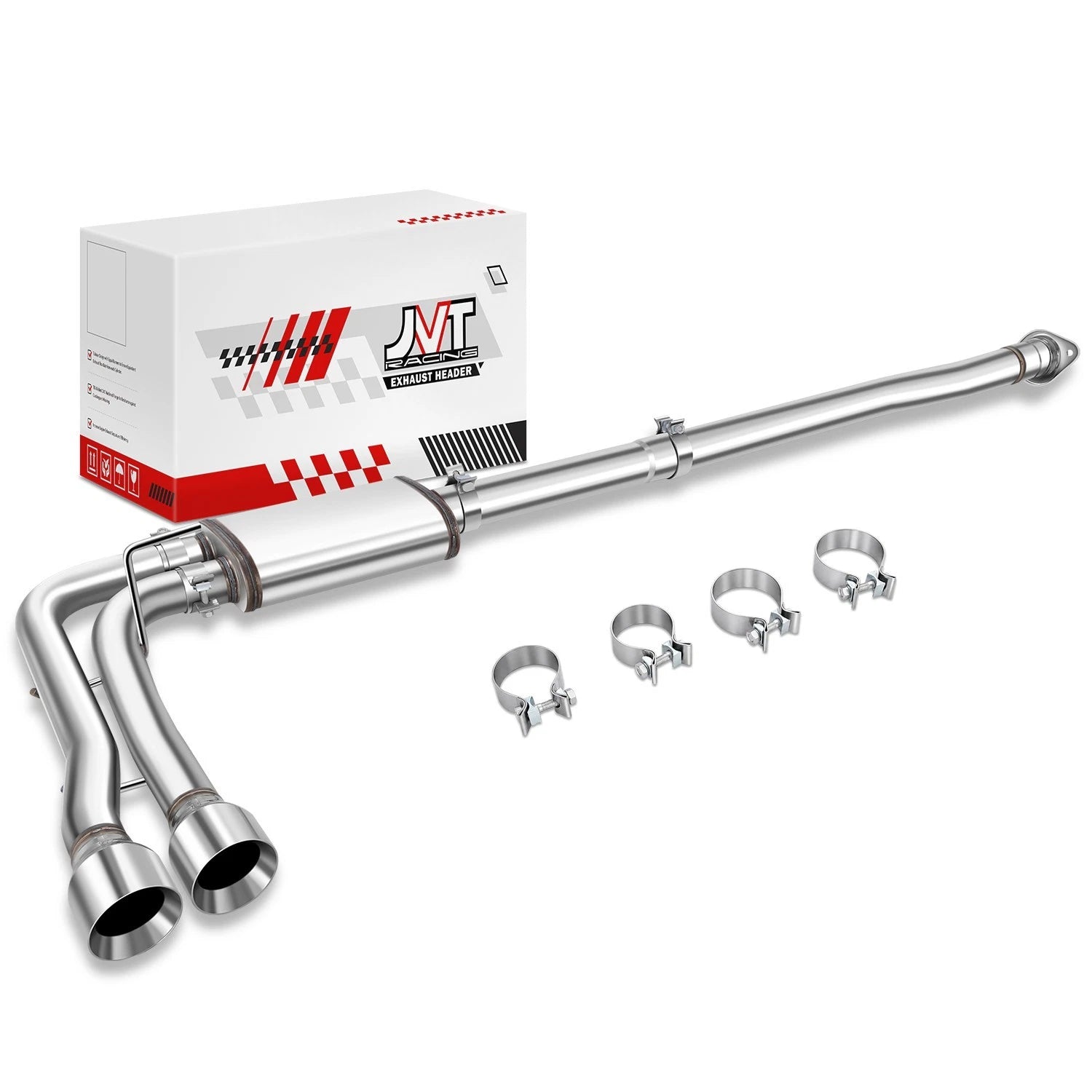 Fit 15-20 Ford F150 2.7 3.3 3.5 5.0 Round Dual Rear | Built Supply Co