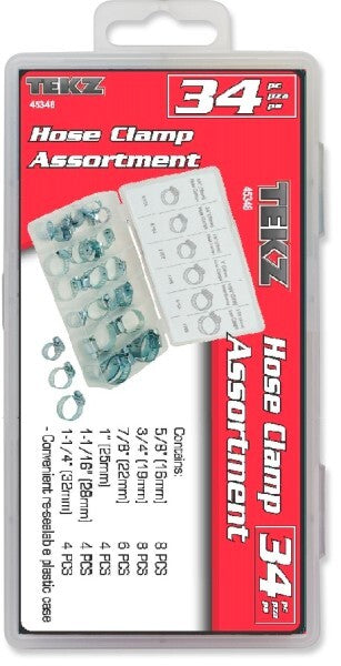 Titan Hose Clamp Assortment 34 Piece by Titan