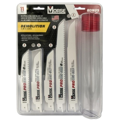 Morse 11pc Demolition Recip Saw Blade Set