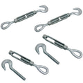 3/4" X 6" Turnbuckle Hook Eye Pulley Galvanized Drop Forge Turnbuckle