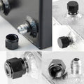 AN4 to AN12 Female Flare Cap Block Off Fittings Made from Anodized AluminumOpens