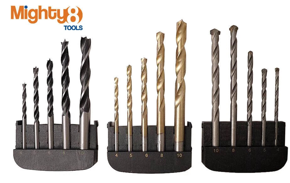 4-10mm Drill Bits Set Option: Masonry / HSS / Woodworking /Combination Drillbits