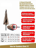 M35 Cobalt Step Drill Hex for No Big Than 1mm Stainless Steel Plates