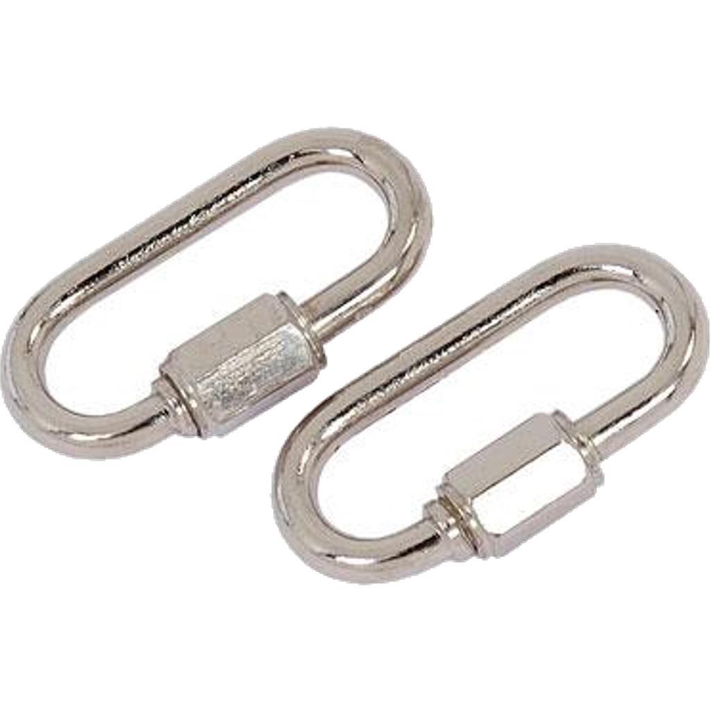 Neilsen 2pc Quick Repair Link Chain Extend Screw Lock Fastener Carabine Hook 4mm
