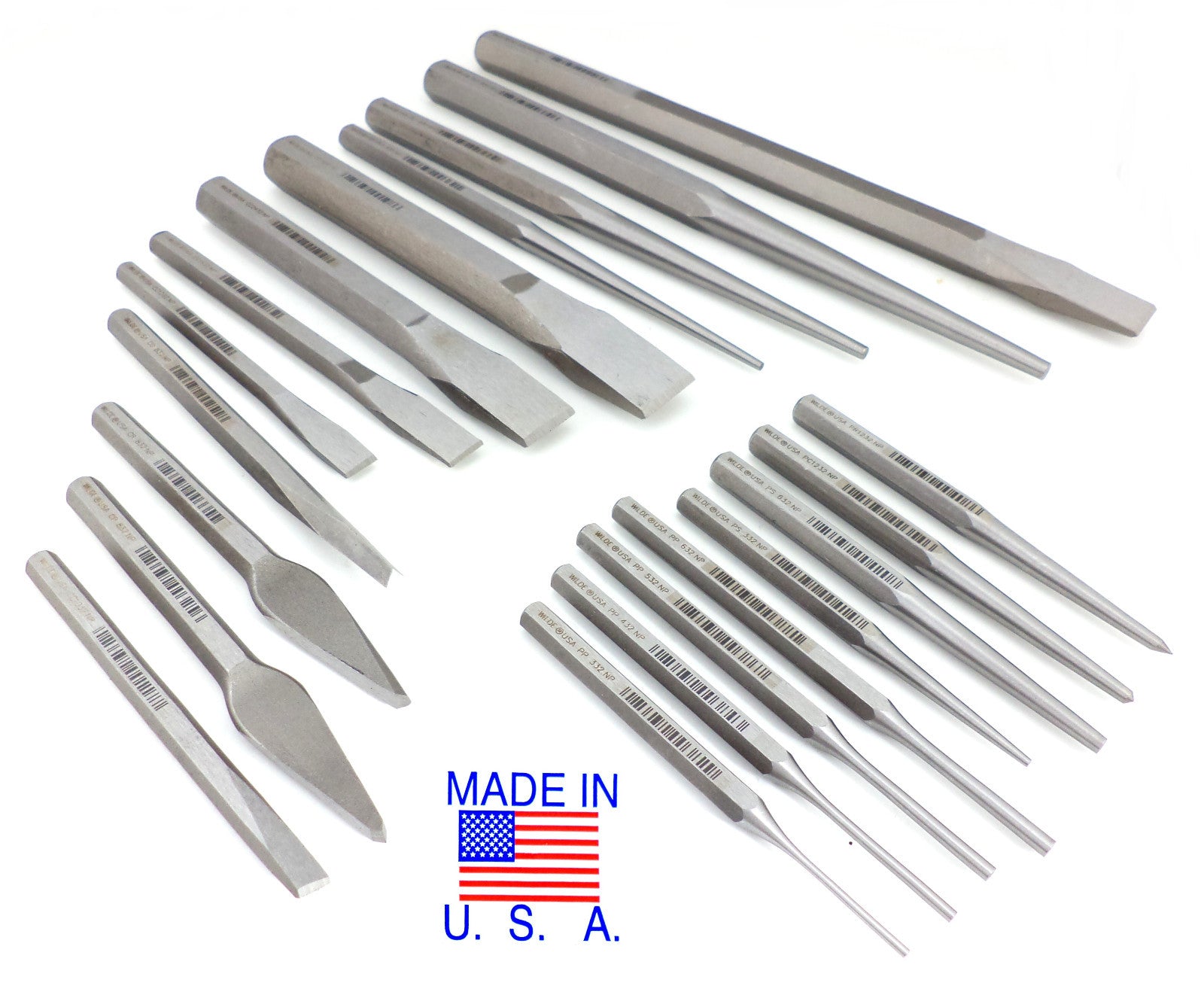 Wilde 20pc Punch & Chisel Master Set
