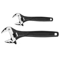 2PC Adjustable Wrench Set Wide Jaw Wrench with Metric & SAE Scale by Unbranded
