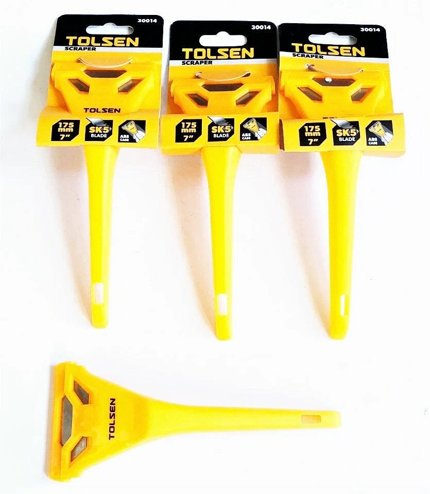 4 Tolsen Razor Blade Scrapers With Blades Knife Inspection Sticker