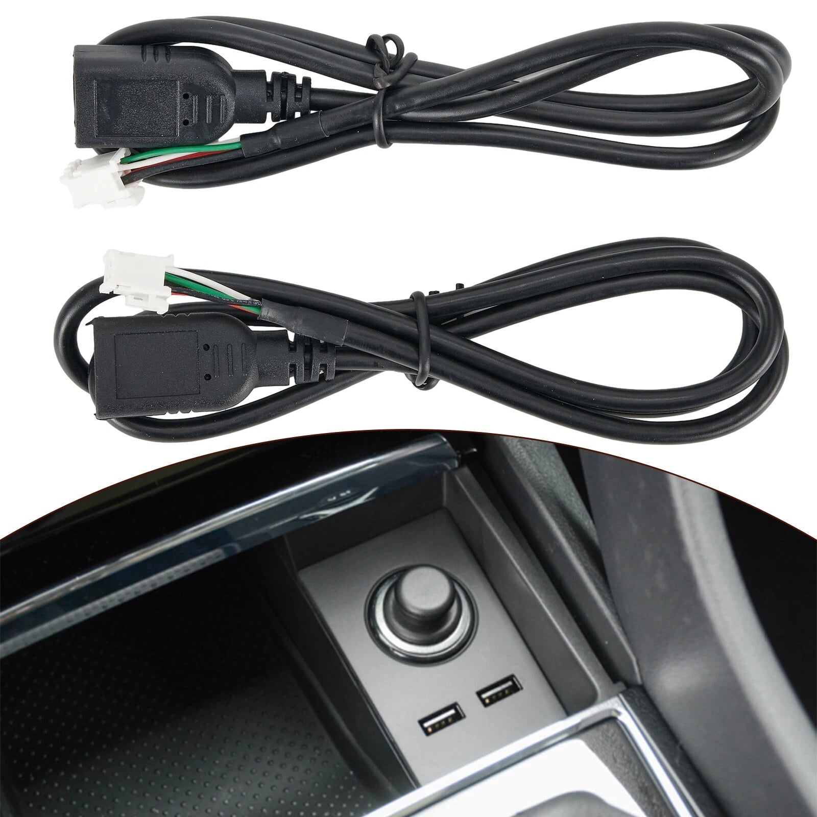 Car 4+ 6 Pin Usb Cable Adaptor For Gps Navigation Radio Connector New
