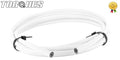 An -3 ( 1/8" I.d) Stainless Braided White Pvc Coated Ptfe Brake Hose