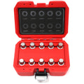 3pc 1/2" Drive Thin Wall Impact Lug Nut Socket Set 17mm 19mm 21mm by Unbranded