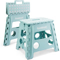 Goldblatt 2PC 12.5" Folding Step Stool Heavy-Duty Plastic Stool 300
