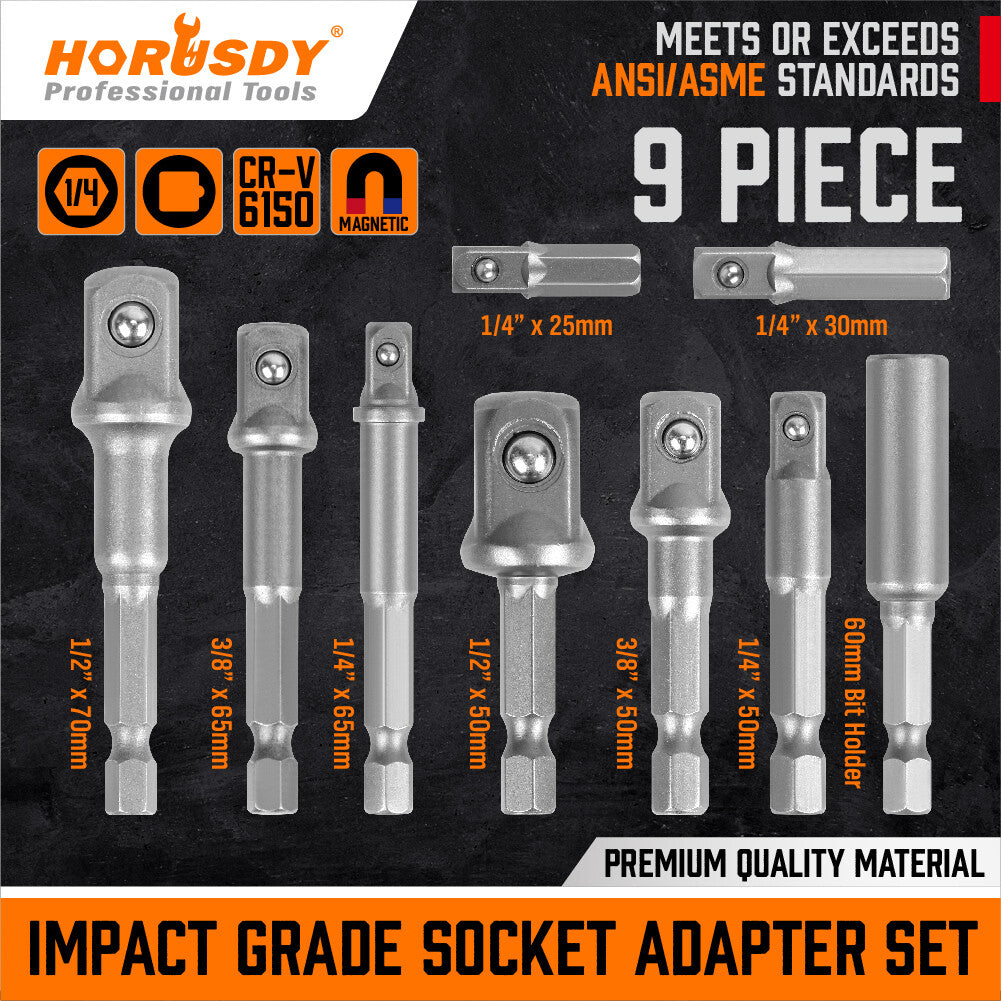 Socket Adapter Drill Bits Set Hex Impact Driver | Built Supply Co