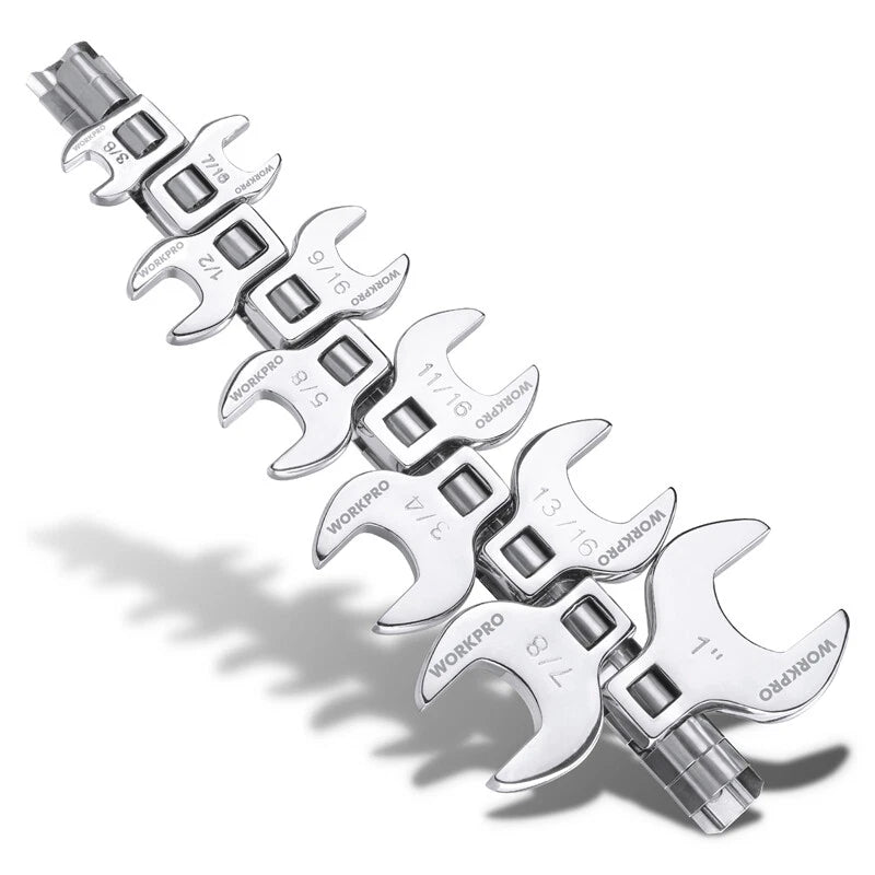 Workpro 3/8" Drive Crowfoot Wrench Sae 3/8"-1" Crowfoot Wrench