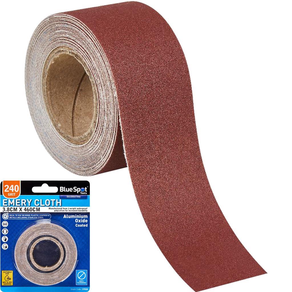 BlueSpot Wet And Dry Emery Cloth Abrasive Sandpaper 240 Grit by BlueSpot