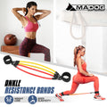 Fitness Resistance Bands with Ankle Straps