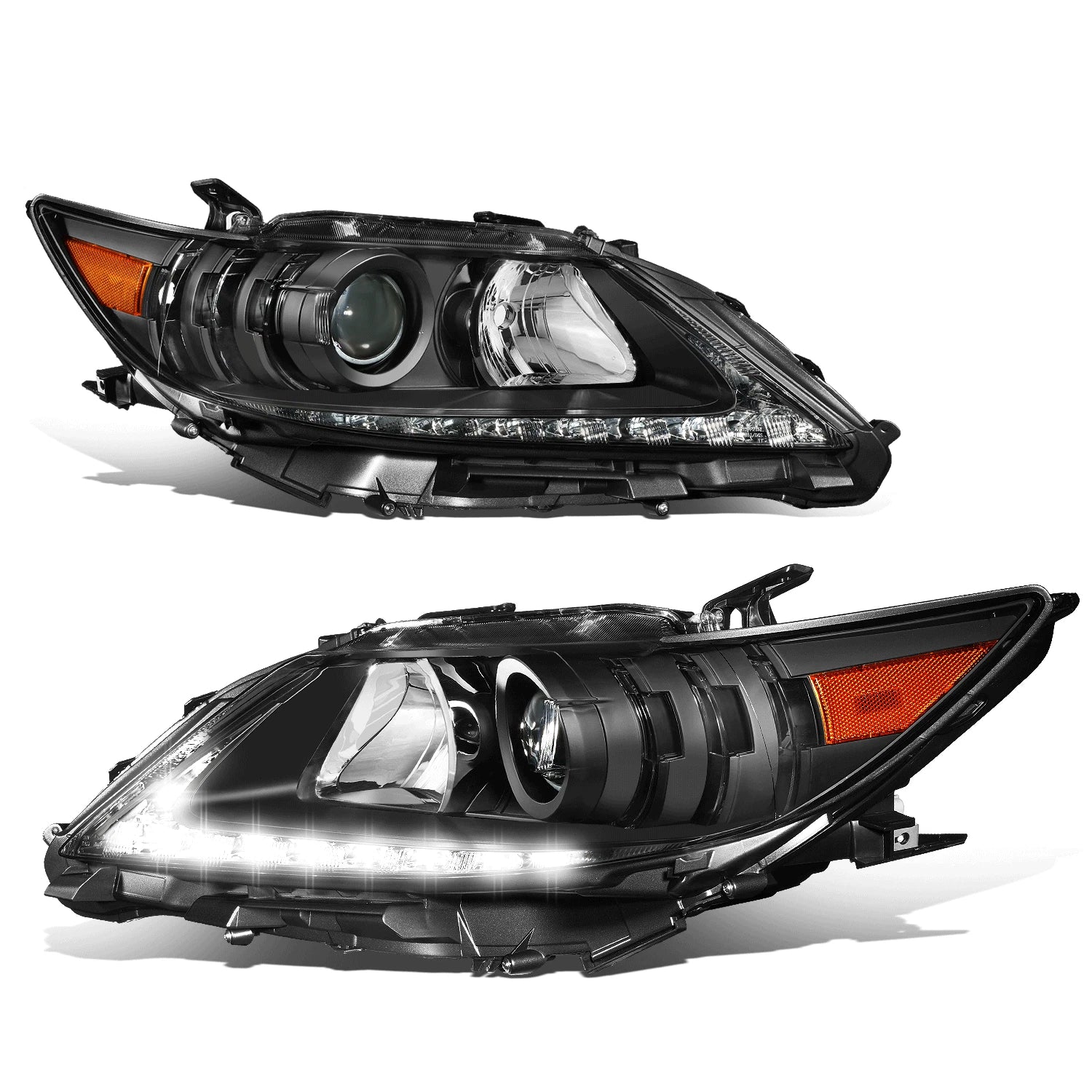 Fit 13-15 Lexus Es300h/ Es350 Black Amber Projector | Built Supply Co