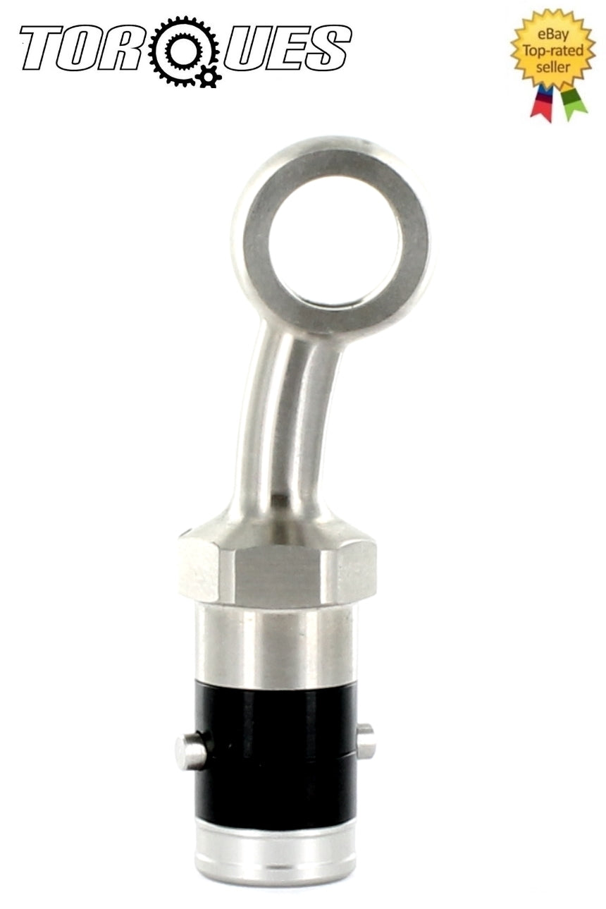 An-3 3an Titanium Quick Disconnect 10MM I.d 20 Degree Side Swept Banjo