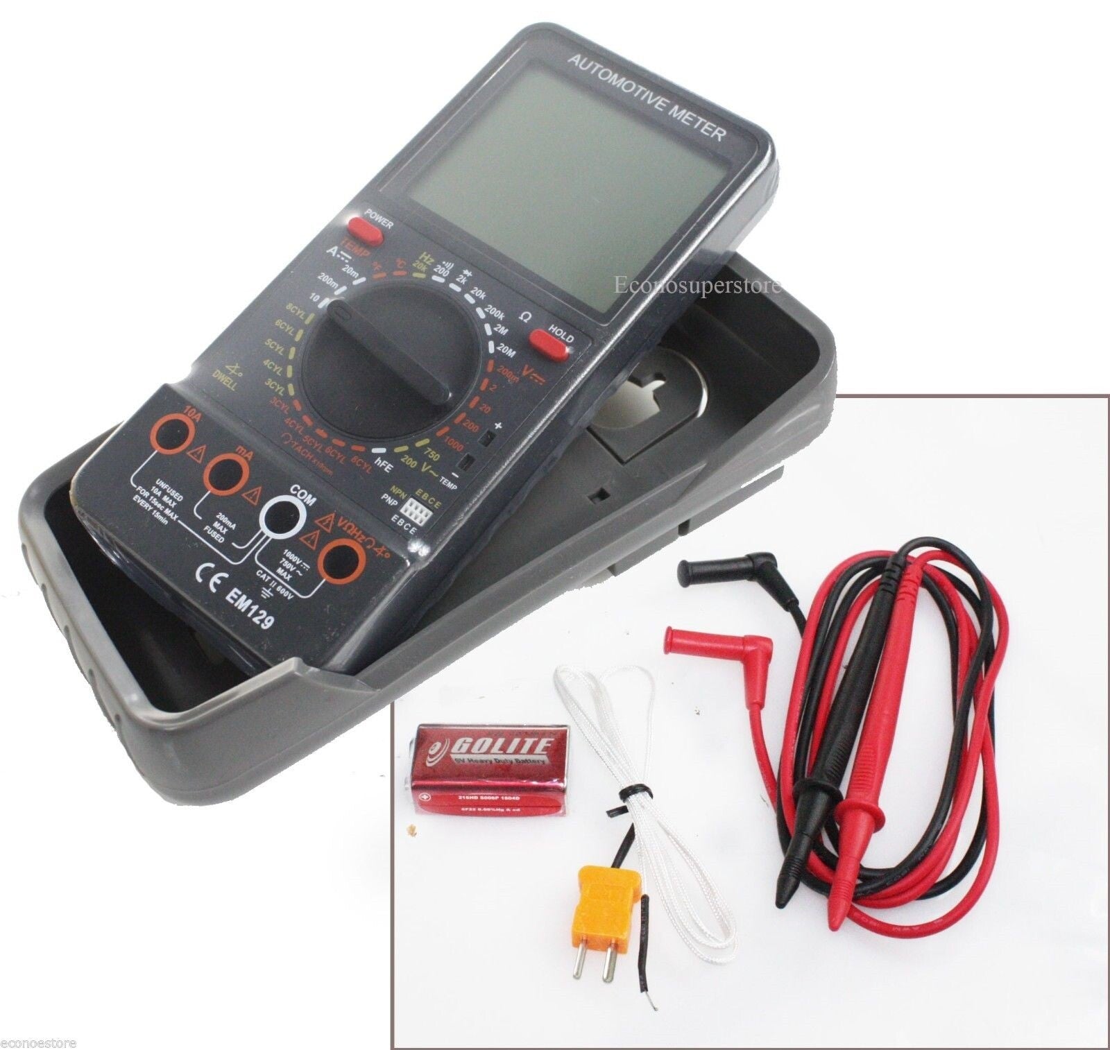 Digital Multimeter AC/DC Ammeter Resistance Capacitance Meter by Unbranded
