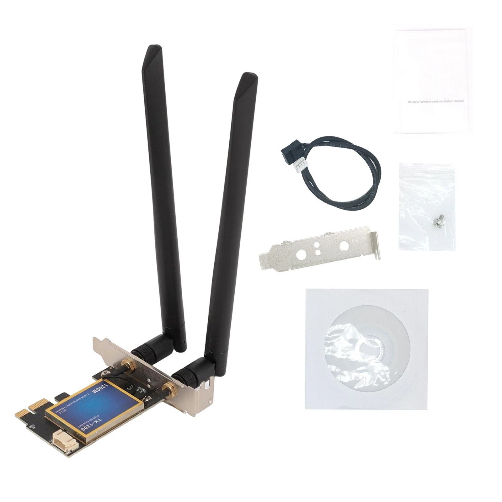 Wireless Network Bluetooth 4.0 Card With 2.4g 300mbps And 5g 867mbps