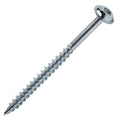 #8-11 X 2-1/2" Square Washer Head Type 17 Screw, Coarse Thread, Zinc