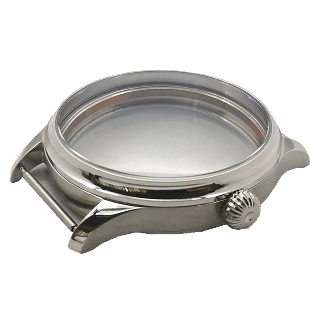 44mm Waterproof Stainless Steel Watch Case For Eta6497/6498 Watch