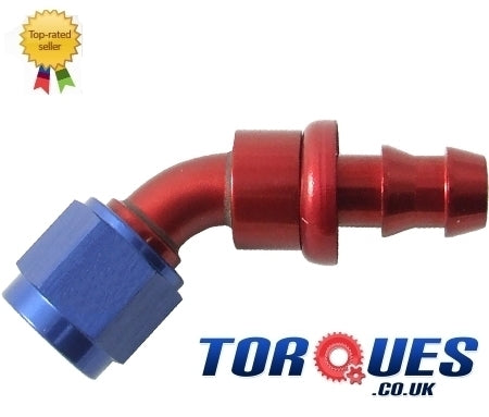 AN-4 45 Degree Push-On Fuel Hose Fitting by Unbranded