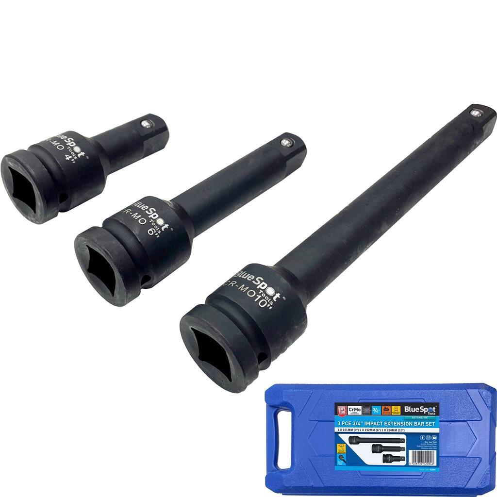 Bluespot 3/4" Socket Impact Extension Bar Set 4" 6" | Built Supply Co