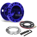 Fit 92-95 Civic Eg/integra Dc2 Blue Aluminum Steering Wheel 6-hole