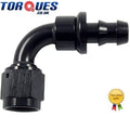 AN -12 (12AN JIC AN12) 90 Degree Push-On Socketless Fuel Hose Fitting