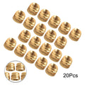 Replacement Brass Nuts Set Spare Parts 1/4-20 Thread For Plastic