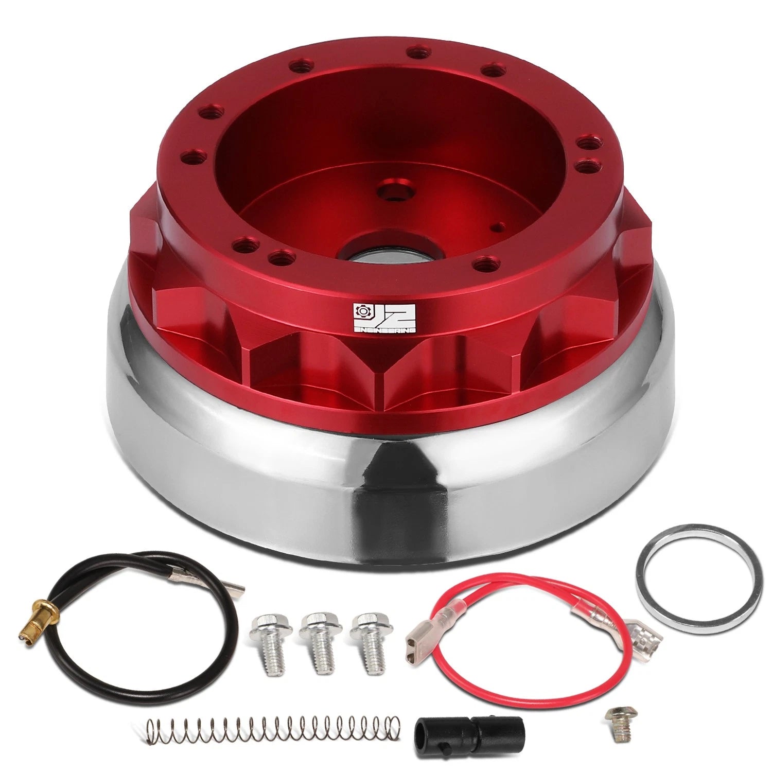 J2 Fit 65-69 Fairlane Mustang Steering Wheel Red | Built Supply Co