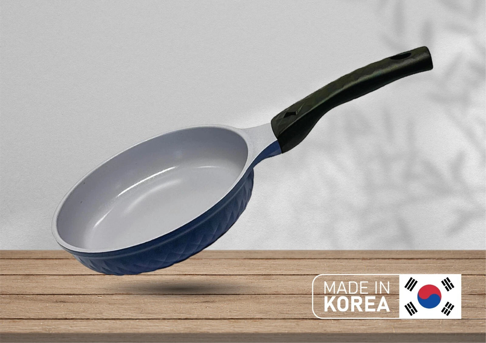 Made In Korea| 8" Ceramic Coating Interior And Exterior Frying Pan