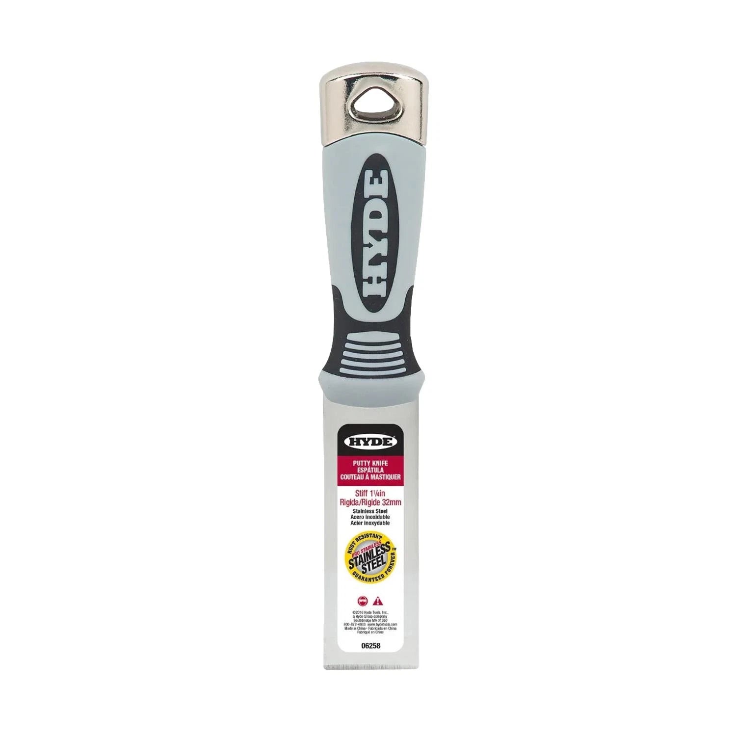 Hyde 06258 Stiff Pro Stainless Steel Putty Knife 32mm (1 1/4")