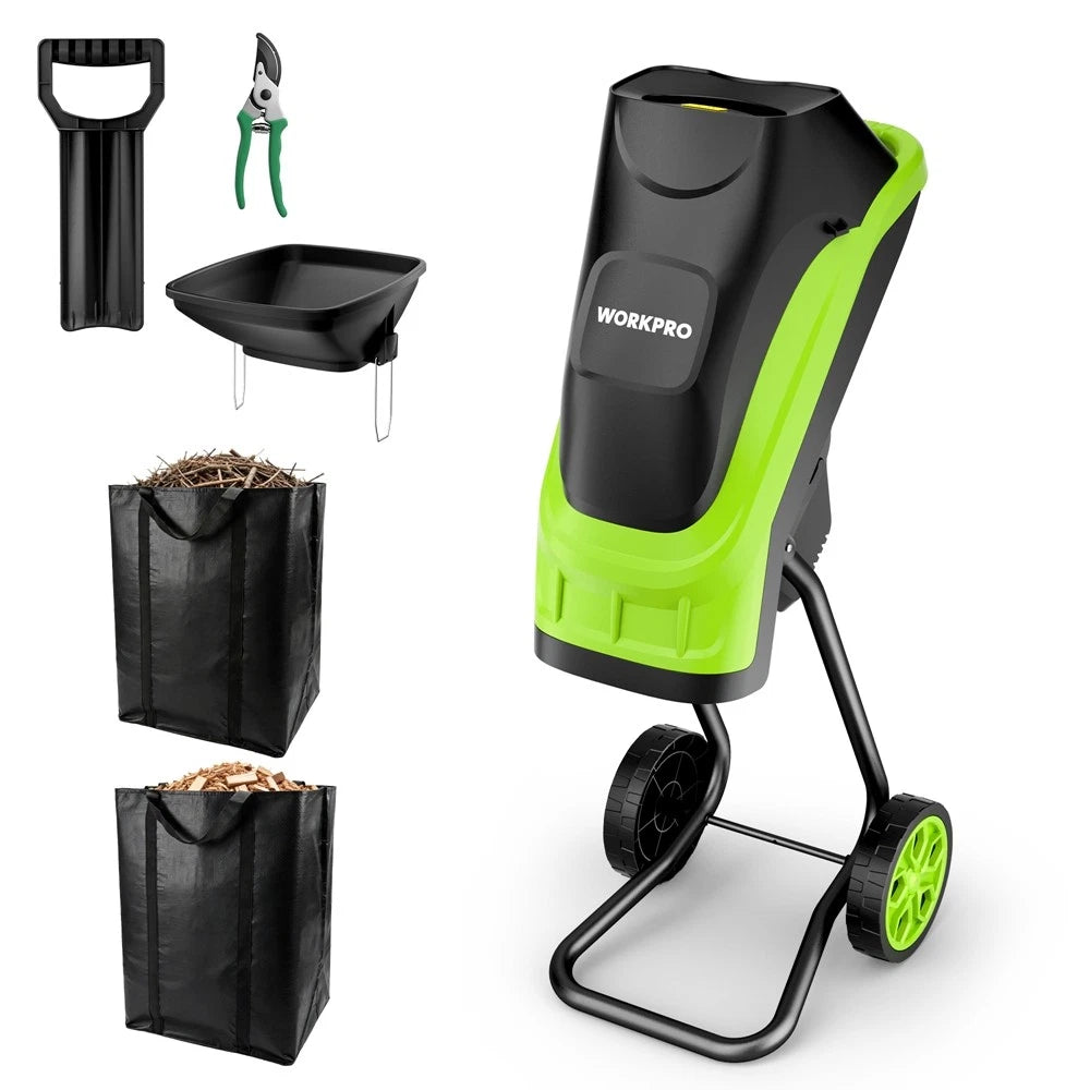 Workpro 15a Electric Wood Chipper Shredder Corded | Built Supply Co