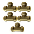 XFITTING 1" Push Fit Tee Fitting - 5 Pack