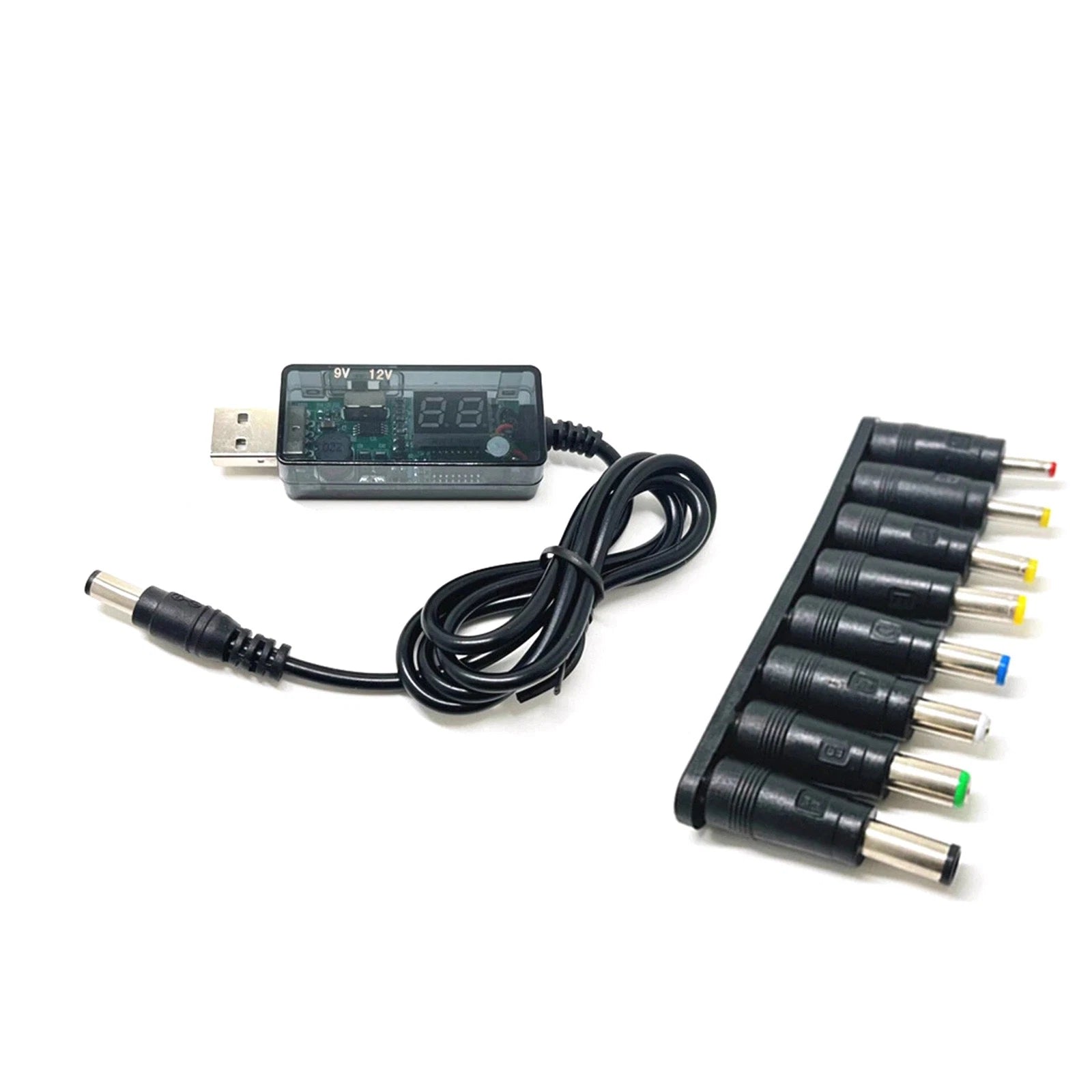 New 5V To 9V/12V Converter W/8 Dc Connectors Max 2a Output Power Bank