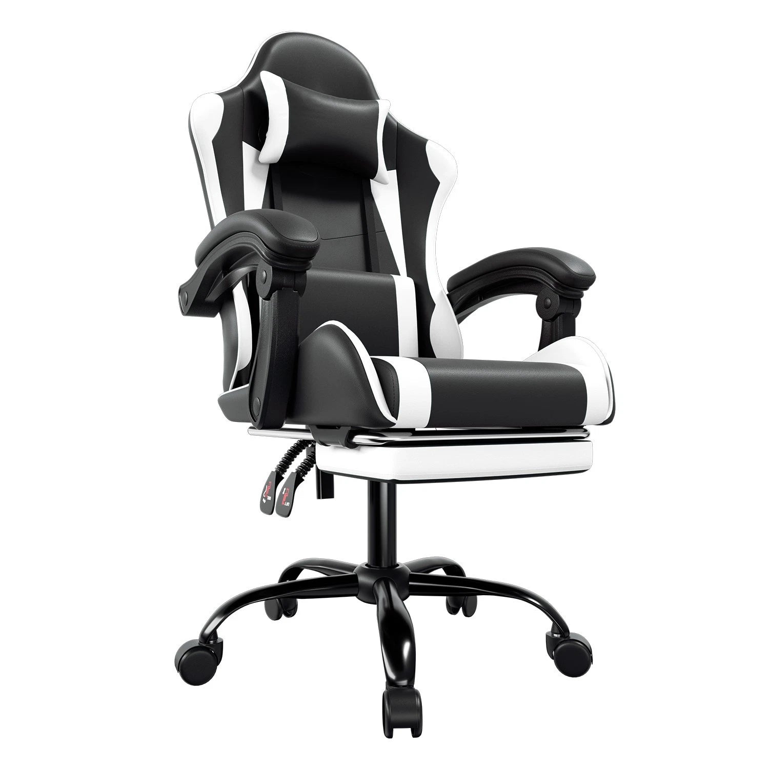 24.5"x 22"x 45.5" 350 Lbs Adjustable Open Back Gaming Chair