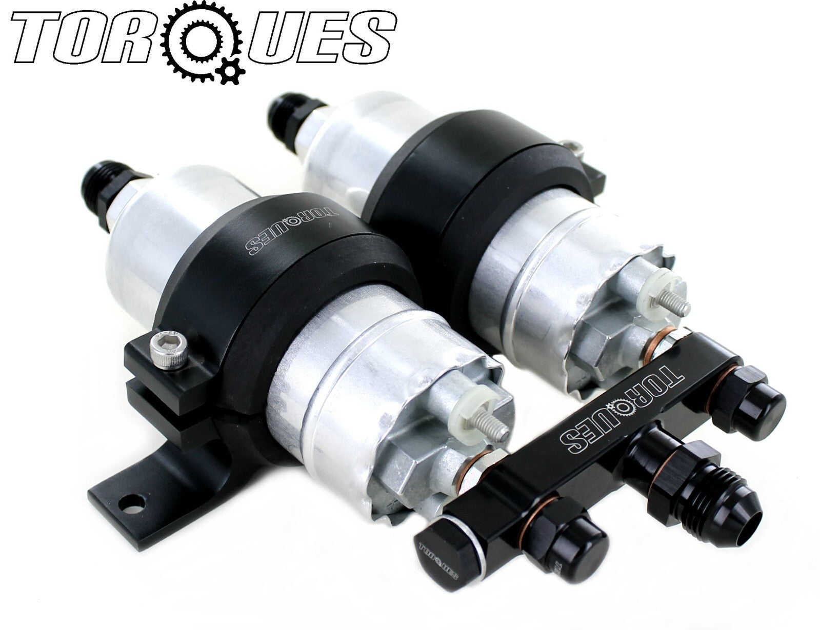 Twin Bosch 0580464200 Fuel Pump Billet Aluminium Assembly an-8 In/out