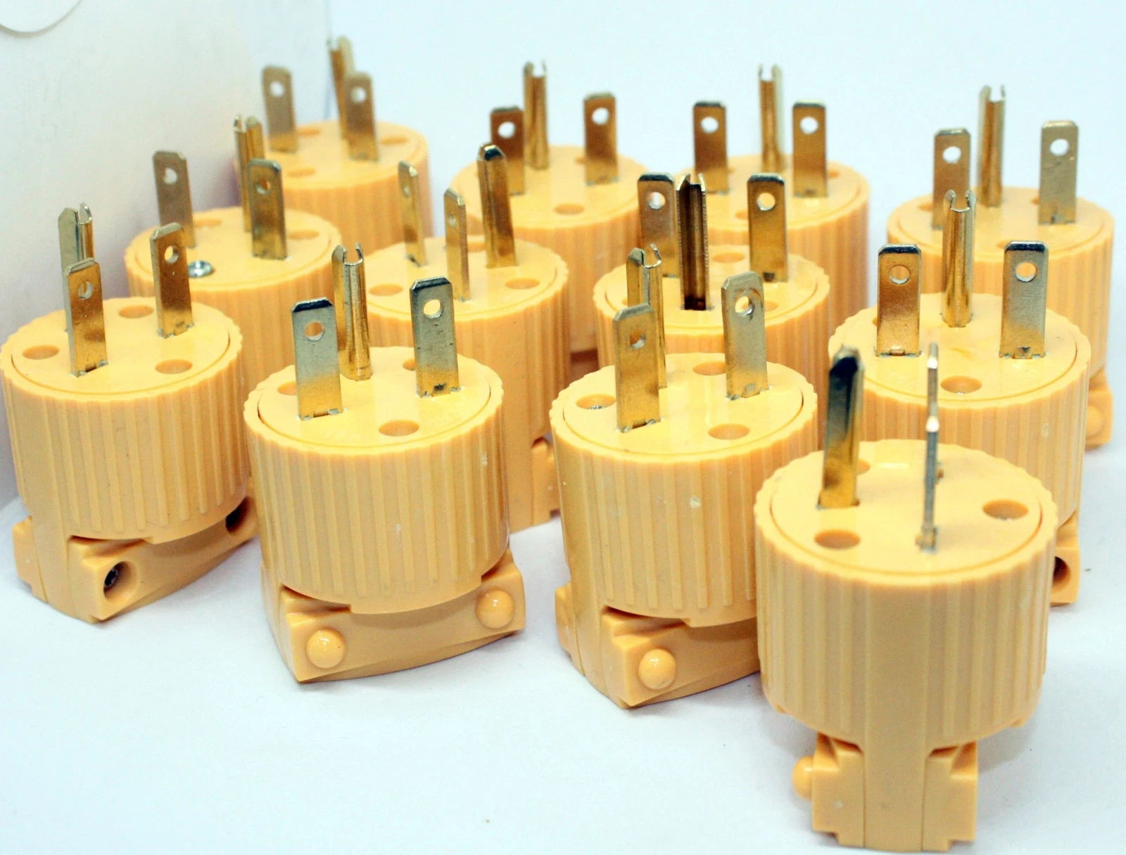 Lot Of 12 Nema 6-15p 220V/240V 15amp Replacement Rewired Male Plug
