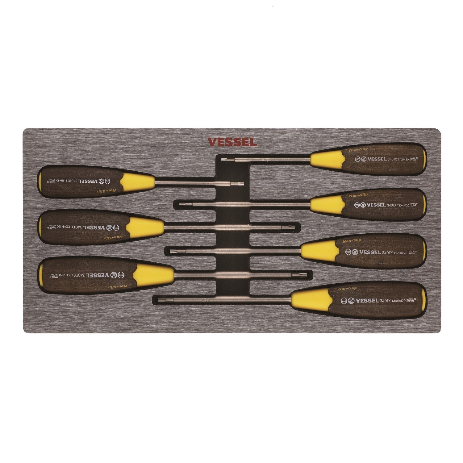 Vessel Non-Slip Torx Tamperproof Security Screwdriver Set