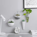 Wall Mounted Flower Pot Suspended Vase Home Decor Wall Storage Flower