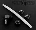 An-6 90 Degree Bulkhead to 8MM I.d Convoluted in-Tank Fuel Hose Kit